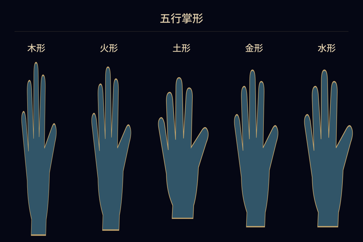 五行掌形