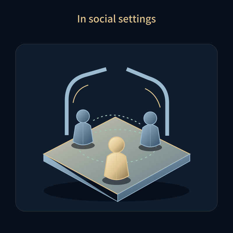 In social settings